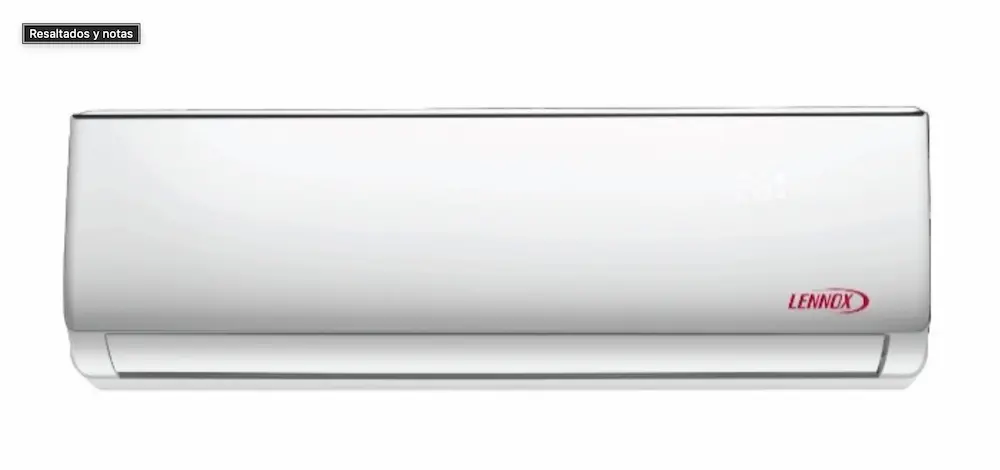 Minisplit Lennox Estándar 12Kbtu 110V